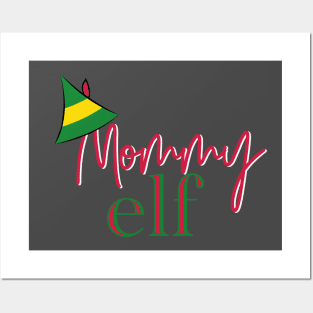 Mommy Elf Christmas Shirt Posters and Art